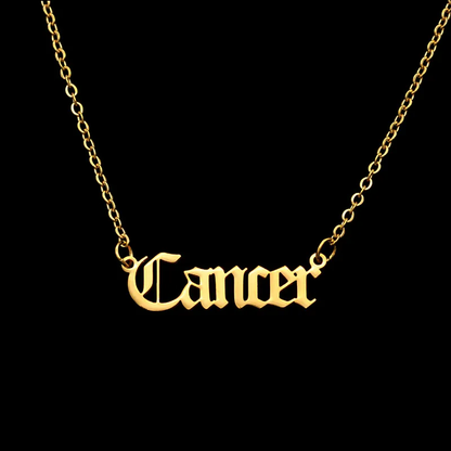 Zodiac Necklace - Gold