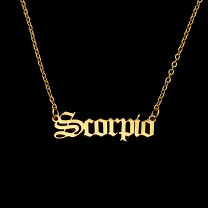Zodiac Necklace - Gold