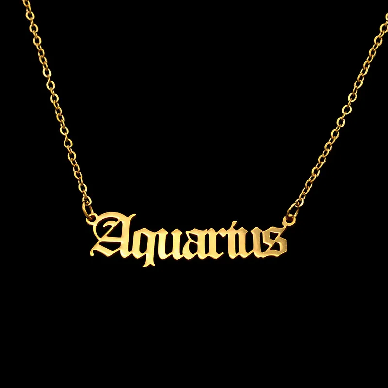Zodiac Necklace - Gold