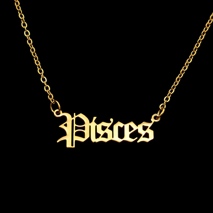 Zodiac Necklace - Gold